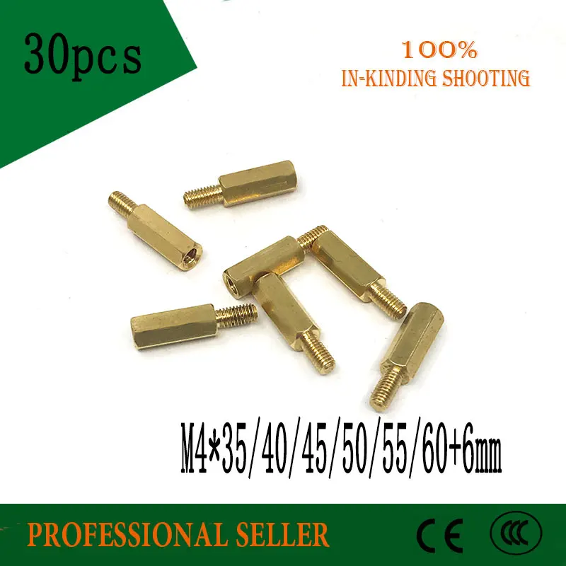 30 шт. M4 * 35/40/45/50/+ 6 мм медные шестиугольные шпильки полые столбы|Винты| |