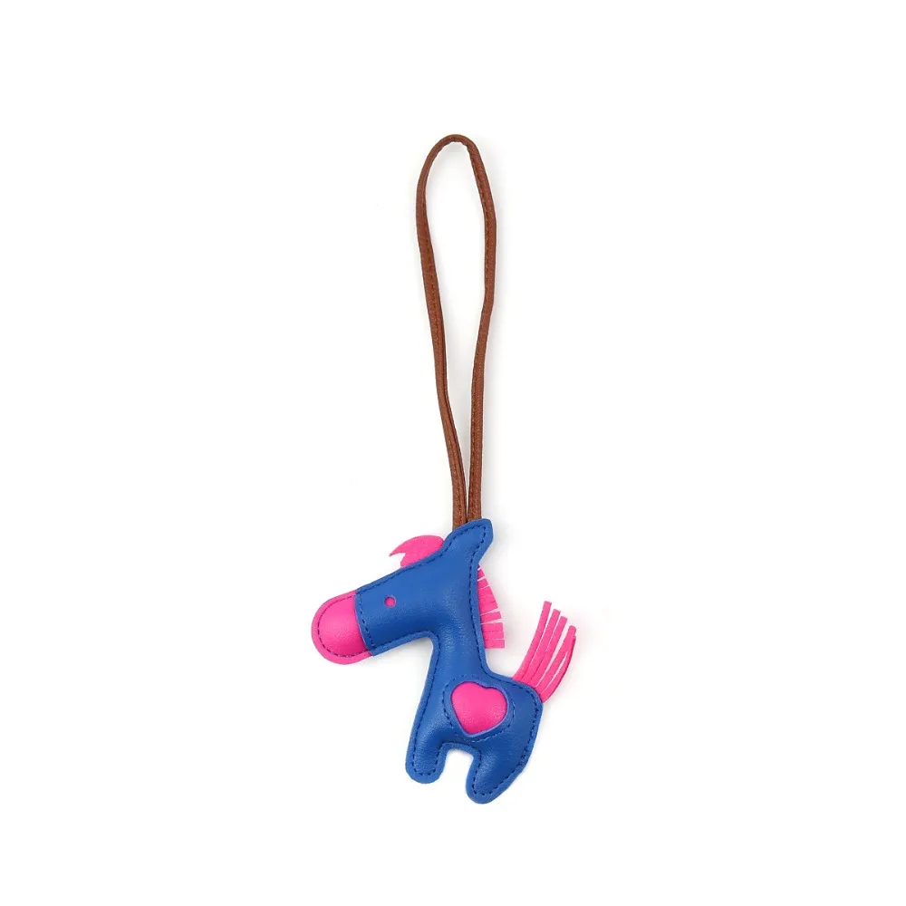 DoreenBeads модный брелок из искусственной кожи и королевская синяя лошадка с