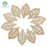 b31 50pcs leaf wooden chips for scrapbooking embellishments home decor handmade accessories