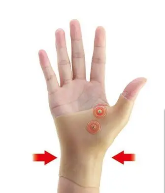 Магнитотерапия Силиконовые Запястье Hand Поддержка ремень Прихватки для мангала