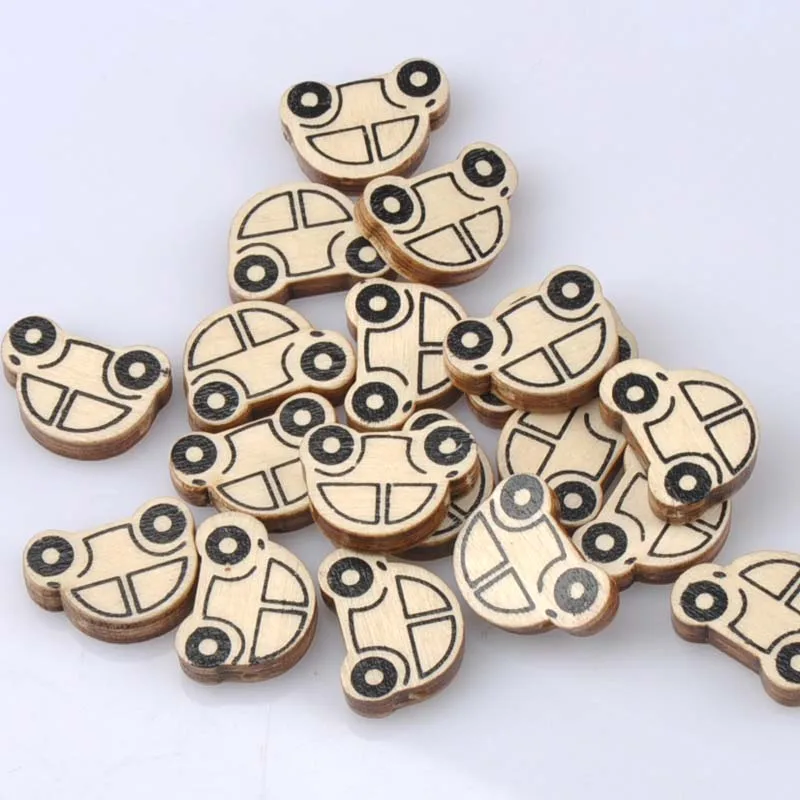 Деревянные цветные натуральные автомобильные деревянные бусины для