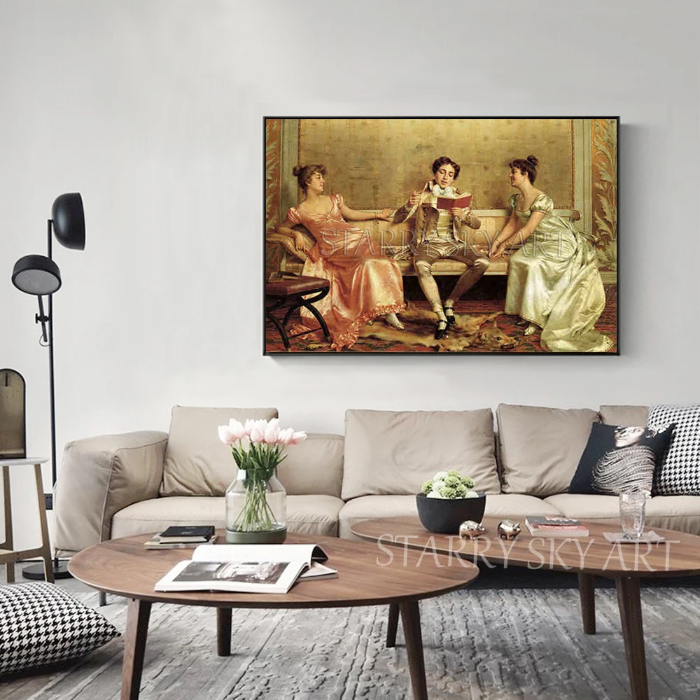 Top Artist Hand-painted High Quality Impressionist Europe Portraits Oil Painting on Canvas Classical Europe Figure Oil Painting