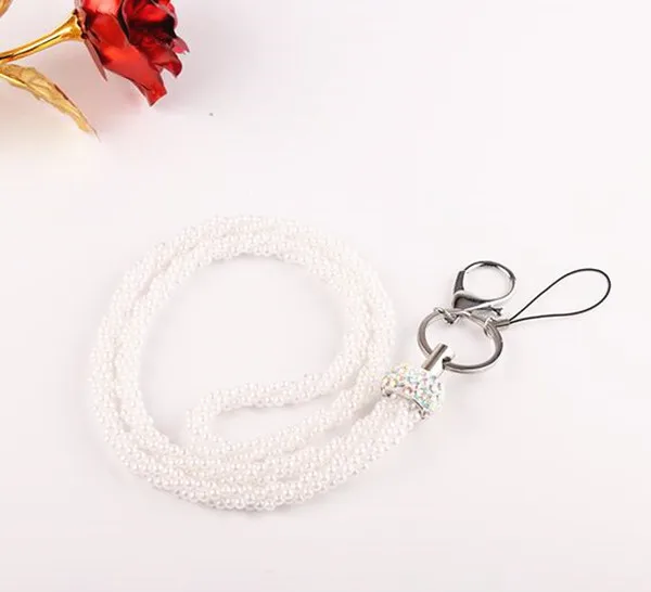 1 шт. Модный Блестящий ремешок с жемчужинами ремни застежкой Лобстер шнурки для