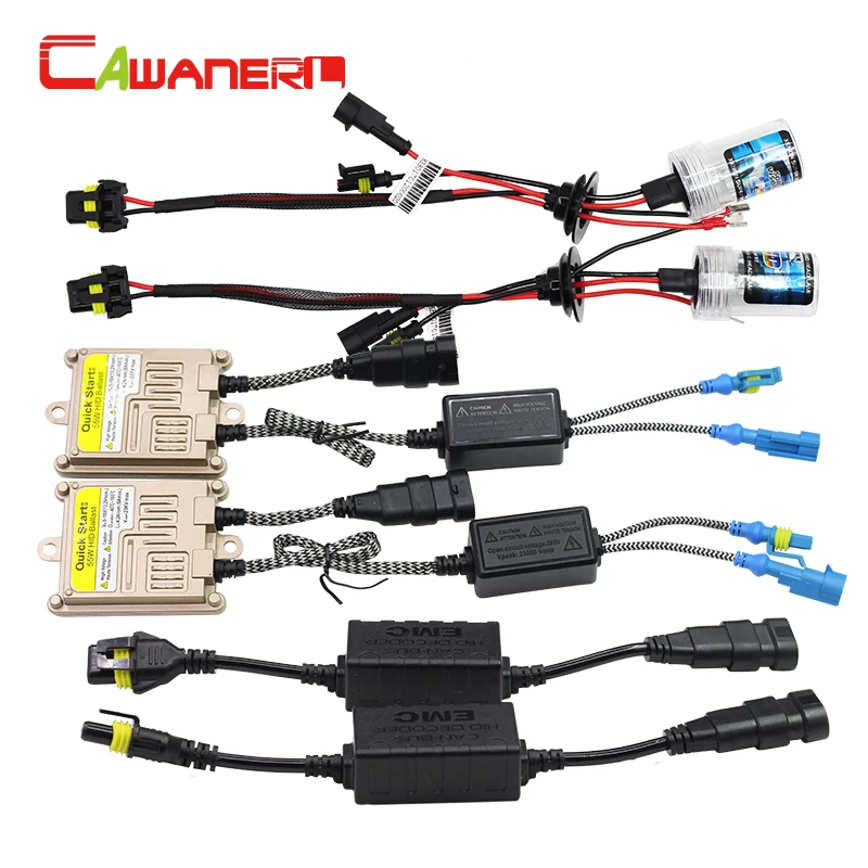 Cawanerl 9006 HB4 55 Вт Авто Canbus HID ксенона AC лампы балласт анти мерцания декодер 3000 К 12000