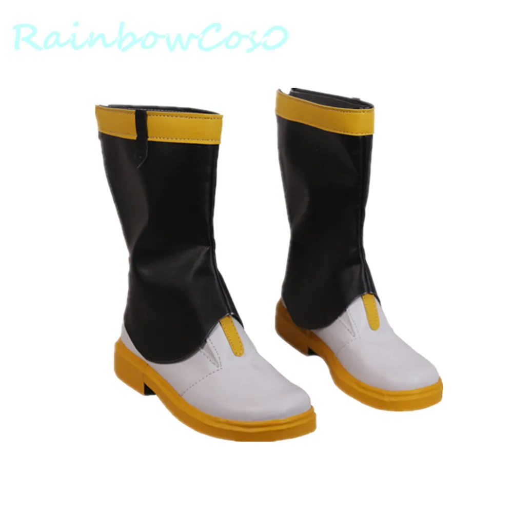 Обувь для костюмированной вечеринки rainbowco0 VOCALOID 3 Kagamine Len Boots Game Anime Хэллоуина и