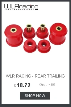 WLR RACING-передний рычаг управления втулка комплект для VW Beetle 98-06/Golf 85-06/Jetta 85-06 полиуретан черный, красный WLR-CAB01