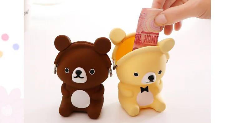 Бесплатная доставка! 1 партия = 8 шт.! Сумка для хранения монет с милым