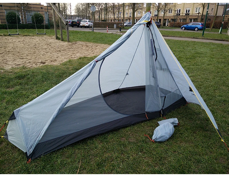 3F 730 грамм Silnylon Новое поступление 3F пешеходный 2 ультра-светильник 3 сезона 1 человек 1 слой палатка