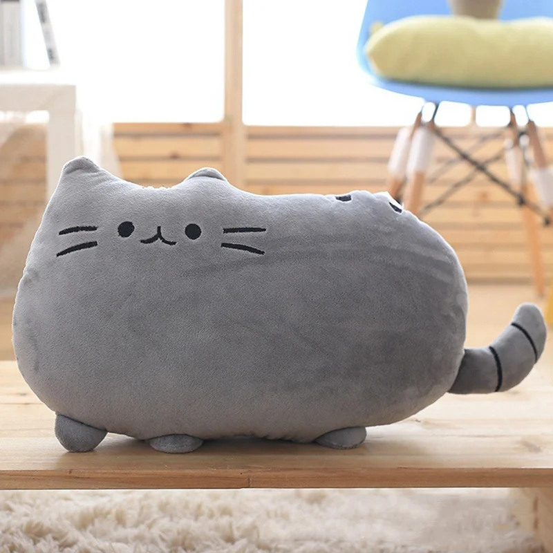 GY 25*20 см плюшевая кавайная игрушка кошка подушка хлопок Печенье плюшевые животные куклы игрушки большой мультфильм Подушка подарок - Цвет: GY