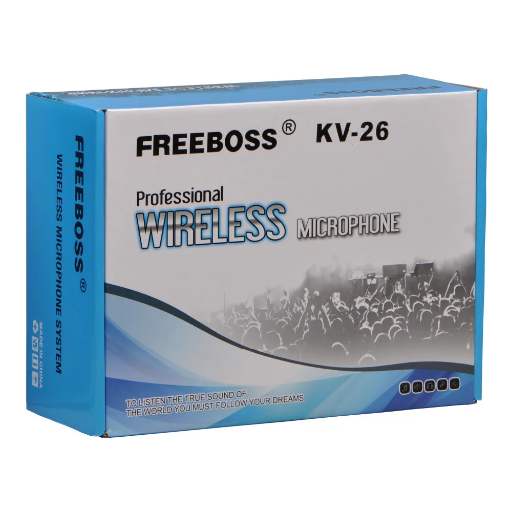 FREEBOSS KV 26 2 полосный VHF динамический ручной передатчик канала конференции Dj