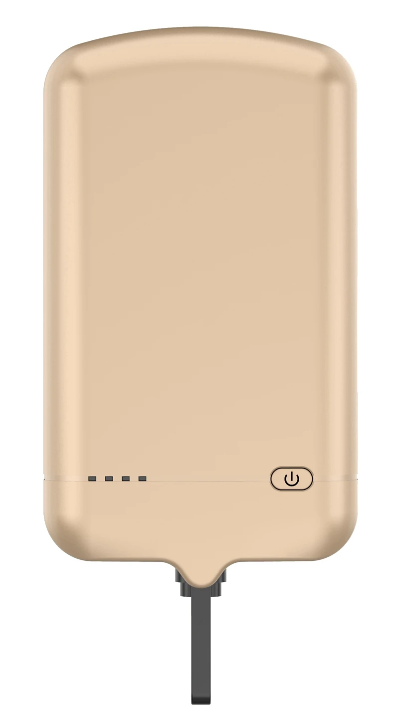 Золотой Чехол для samsung, huawei, xiaomi, htc, Nokia, lg, чехол, зарядное устройство для micro USB, android, смартфон, внешний аккумулятор, чехлы - Цвет: Золотой