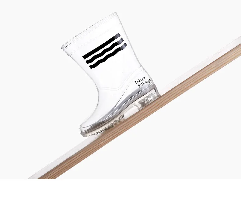 резиновые сапоги 2019 ясно обувь для детей ПВХ мягкие с высоким берцем студентов