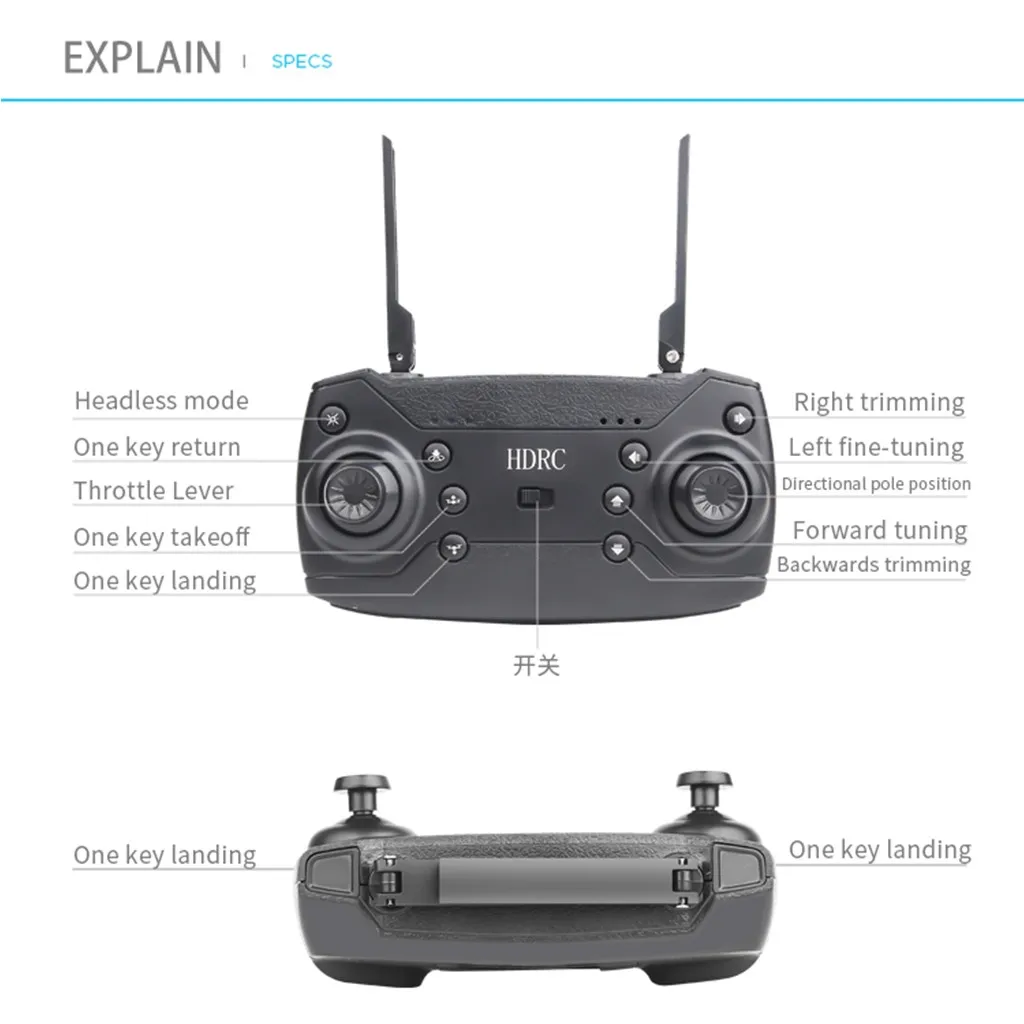 Радиоуправляемые самолеты hдрк D8 складной WIFI 1080P Дрон и камера HD Квадрокоптер