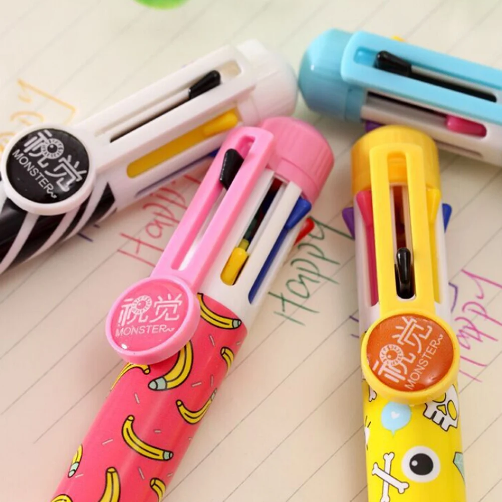 Восемь цветов красивая разноцветная ручка многофункциональная цветная