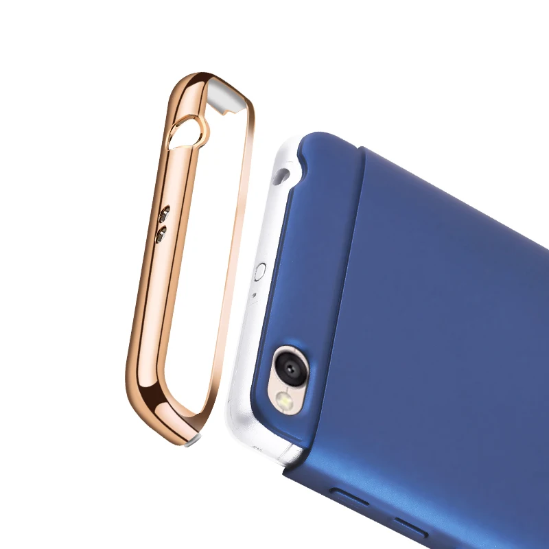 For Xiaomi Mi Note 3 Redmi 4X 2 4 4A 3S PRO 5A 5Plus Case Gold Hard Cases Coque Back Cover Coverage Removable 3in1 Fundas |