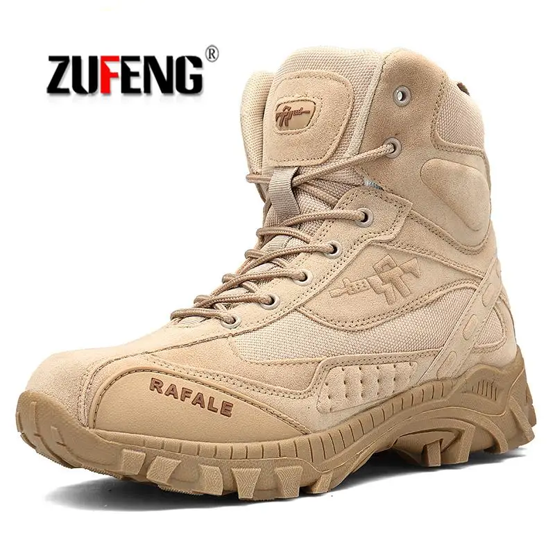 

Высококачественная походная обувь для улицы, мужские высокие военные тактические ботинки для пустыни, мужские военные ботинки