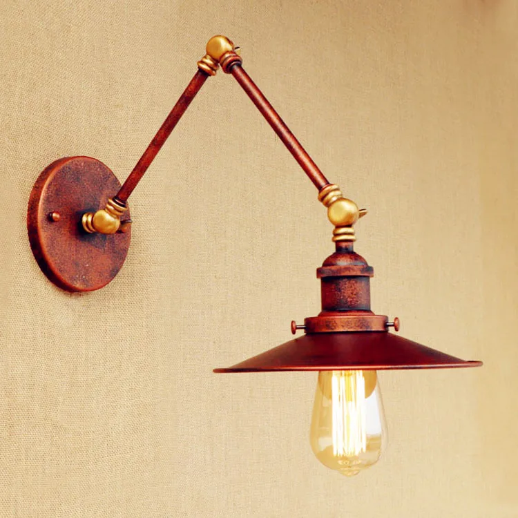 Скандинавские Ретро Винтажные Настенные светильники для домашнего освещения