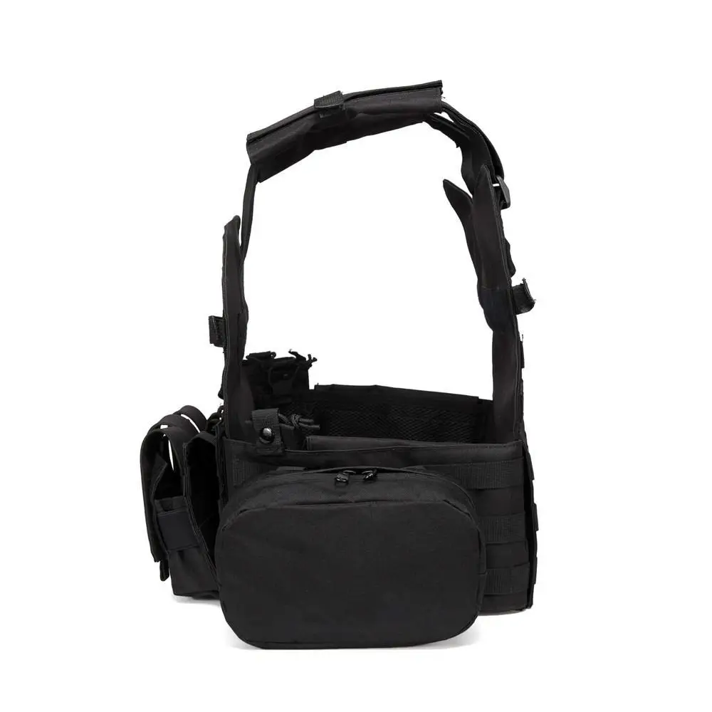 Тактический Molle Plate Carrier страйкбол жилет Пейнтбол боевой тренировочный Жилет Мягкий жилет загар с тройным подсумок Интерком