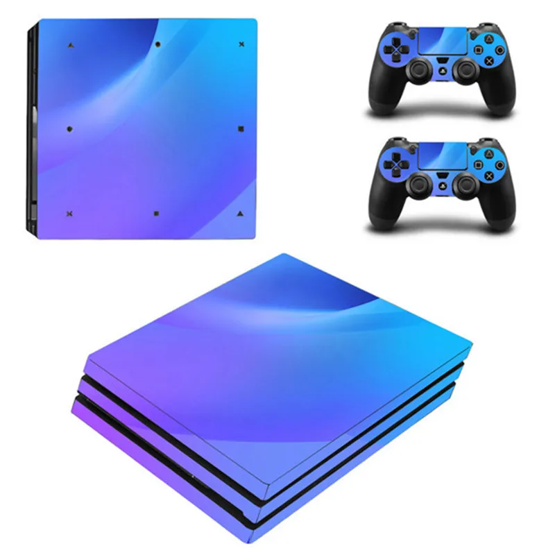 Для игровой консоли Sony Playstation 4 Pro Яркая Цветная виниловая наклейка на кожу