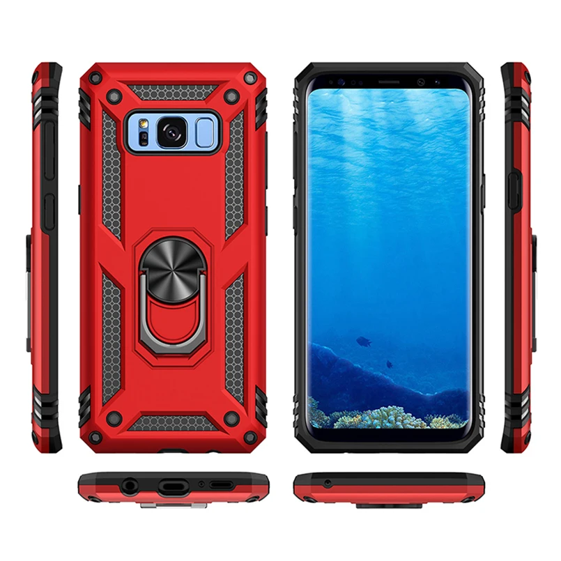 Держатель с магнитным креплением кольцо чехол для samsung Galaxy S8 S9 S10 PLus Роскошный J4 J6