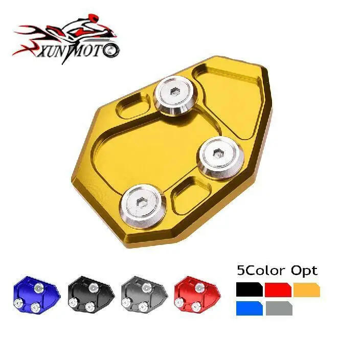 

Motorcycle Parts Extension Side Stand Kickstand Support Plate Foot Pads For 2010 2011 2012 2013 2014 BMW S1000RR Accessories