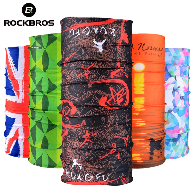 ROCKBROS головной убор для велоспорта спортивный шарф маска страшного лица