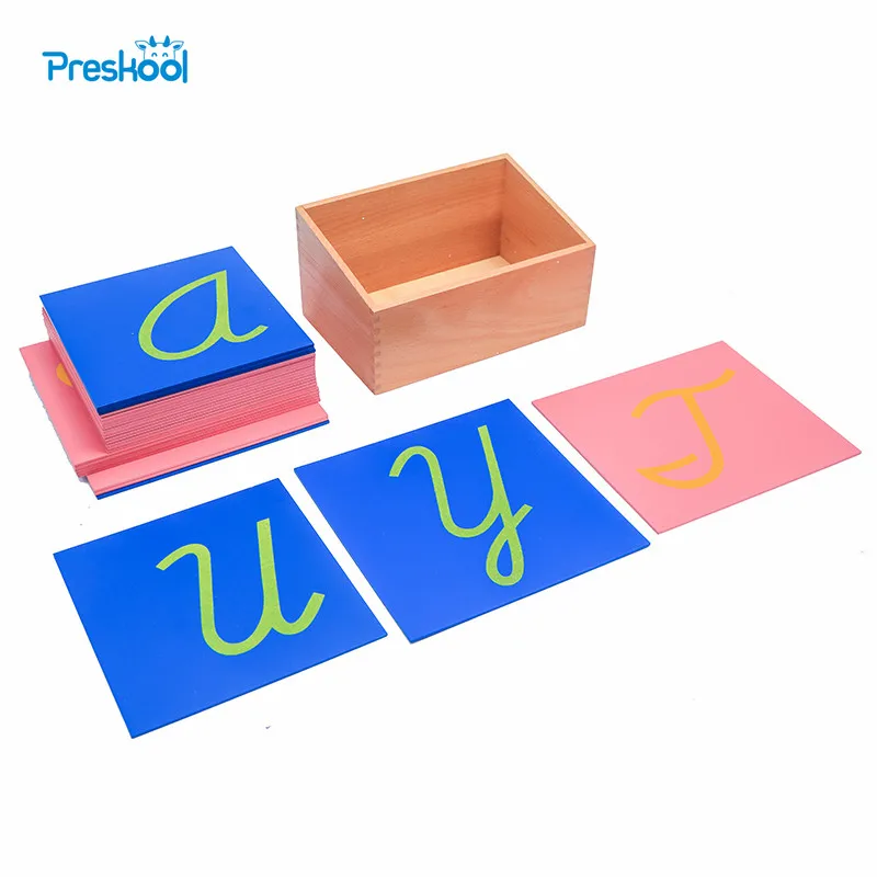 Preskool детская игрушка Монтессори наждачная бумага с надписью прецизионный чехол