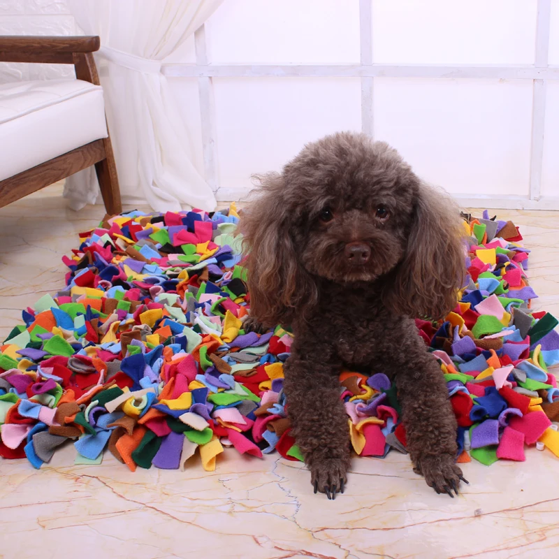 

Dog training mats sniffing training mats pet toy mats rest blankets dog entertainment blankets easy to carry and clean