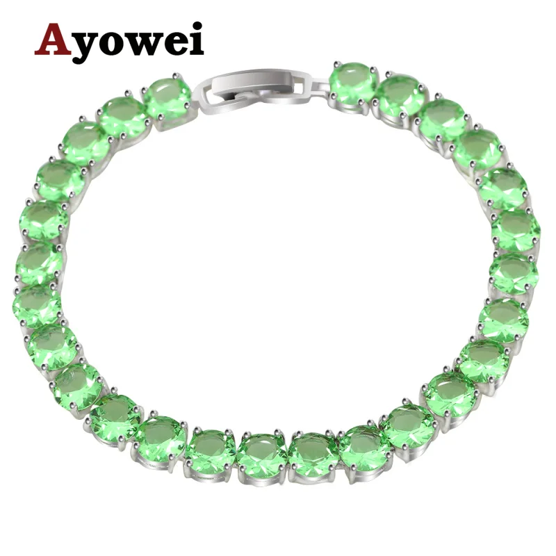 Ayowei Дизайн Прекрасная подвеска браслеты бренд Серебряный заполненный ААА