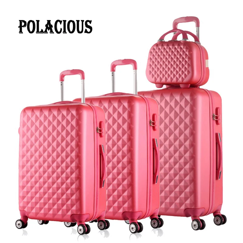 12 &quot20&quot 24 &quot28&quot 4 шт Алмазные линии тележка чемодан/случае travell багажа/тянуть