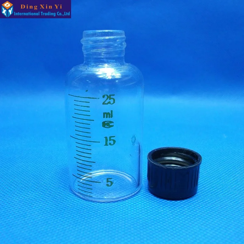 25ML1 0 шт./лот стеклянные флаконы для образцов стеклянная бутылка сыворотки