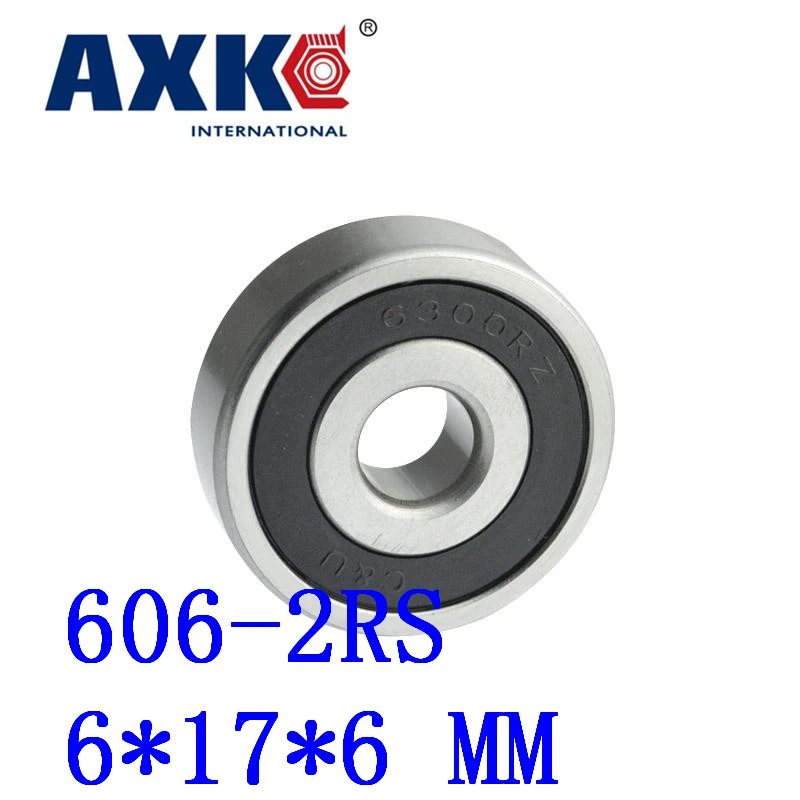 50 шт./лот 606-2rs 606 2rs 606rs R1760hh 6*17*6 мм миниатюрный шарикоподшипник с глубоким желобом
