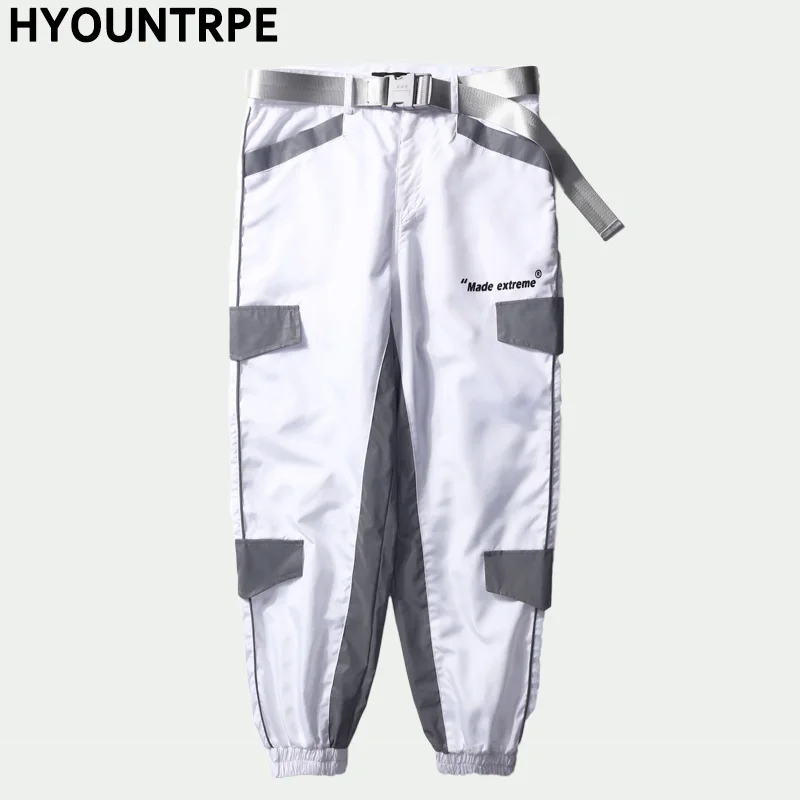 

Reflect Light Night Jogger Pants Sportswear Fluorescent Loose Fit Trousers 2019 New Fashion Streetwear Clothes Casual Sweatpant