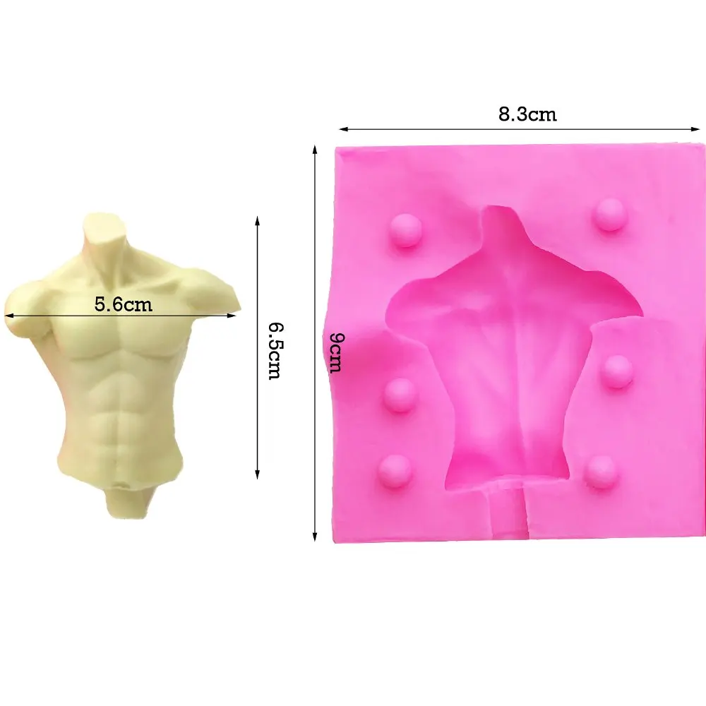Здоровая Мужская Грудь 3D помадка торт Силиконовая форма пищевая мастика