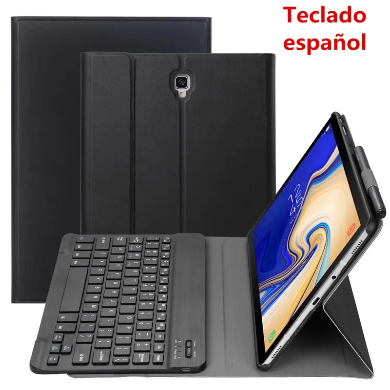 Русская клавиатура Клавиатура с подсветкой чехол для Samsung Galaxy Tab S4 10,5 SM-T830 чехол русская испанская клавиатура чехол T830 T835 SM-T830 чехол Funda - Цвет: T830-keyboard-SP