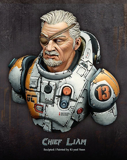 Набор фигура из смолы Chief Liam грудь Серии GK механическая без покрытия цвета 1/10 |