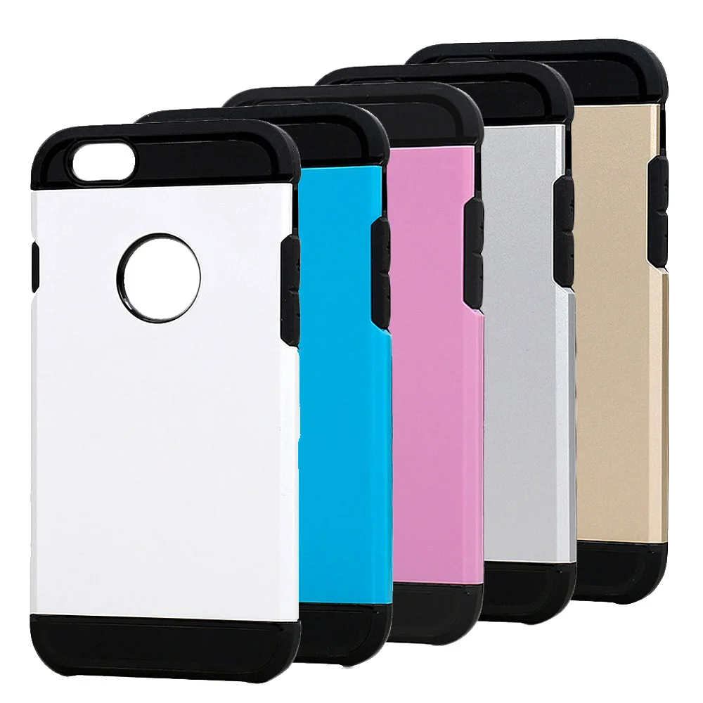 Huayang 2 в 1 TPU + PC армированный Гибридный Жесткий задний Прочный чехол для iPhone 6/6s 4 7