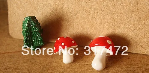 Бесплатная доставка! Красная Грибная смола стеклянный материал сделай сам |