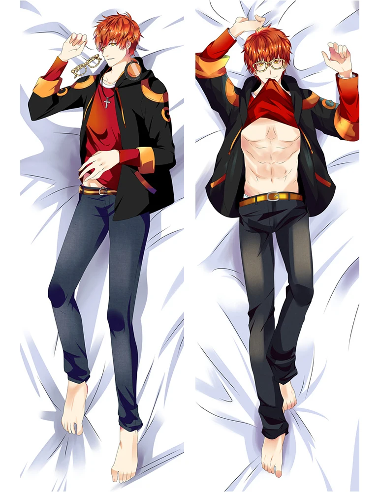 610060 Аниме Мистик мессенджер Dakimakura персонажи Jumin Han& Zen& 707 otaku Dakimakura наволочка обнимающая наволочка - Цвет: 610060