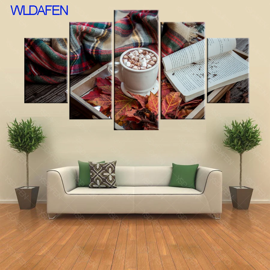 Холст стены Книги по искусству фотографии Framework Кухня Ресторан Декор 5 шт. фруктов