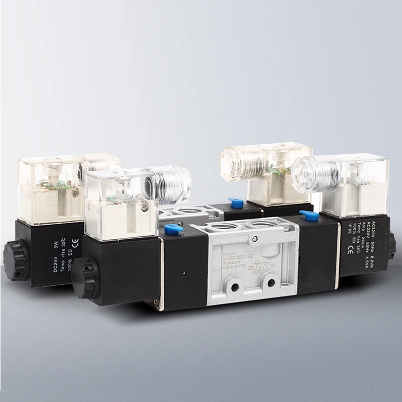 MVSC220-4E2 пневматический клапан Соленоидный G1/4 AC220V DC24V 5/2 порт двойная катушка |