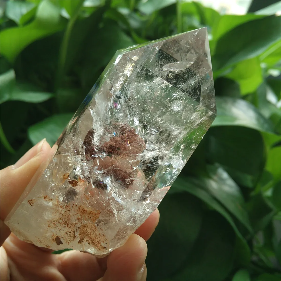Кристал фантом точка призрак кварцевая палочка Wicca камни Кристаллы Камень