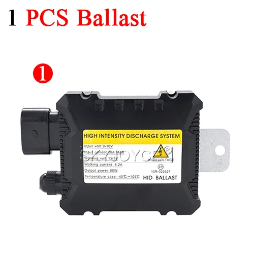 SKYJOYCE Xenon H7 HID комплект 55 Вт H3 H1 H11 H8 H9 9005 HB3 9006 HB4 ксеноновых фар, Высокопрочная конструкция балласт для автомобильных светильник головной светильник лампа 4300K 6000K 8000K - Испускаемый цвет: 1 Piece