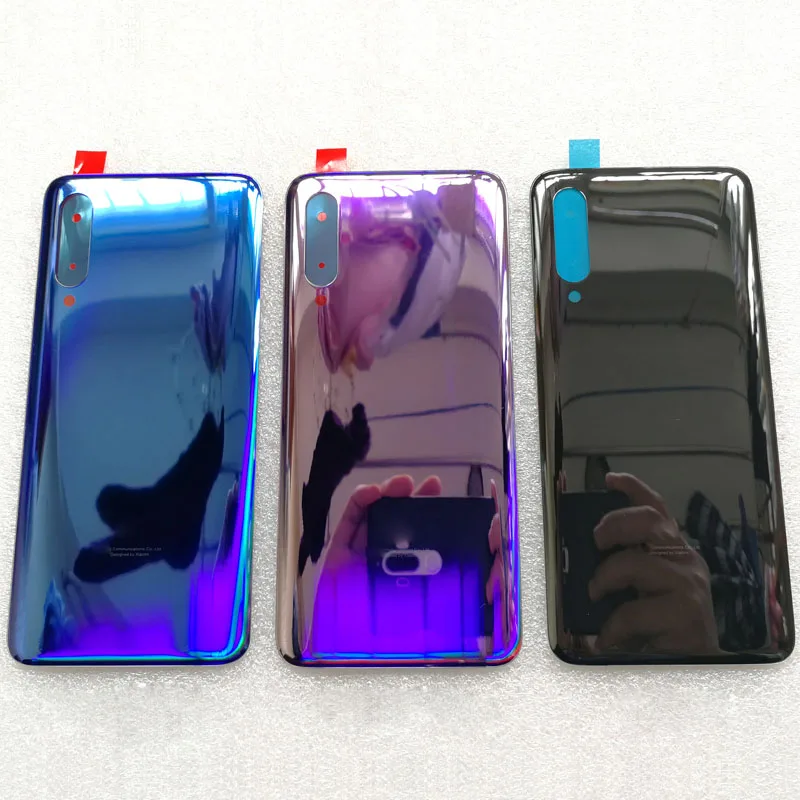 Оригинальная Задняя стеклянная крышка для Xiaomi mi 9 mi 9 M9 задний корпус батарея задняя дверь запасные части+ клей для объектива камеры