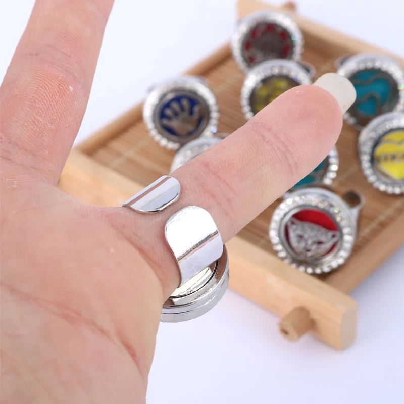 LEADERBEADS кольца из нержавеющей стали с белыми кристаллами ароматерапия парфюм