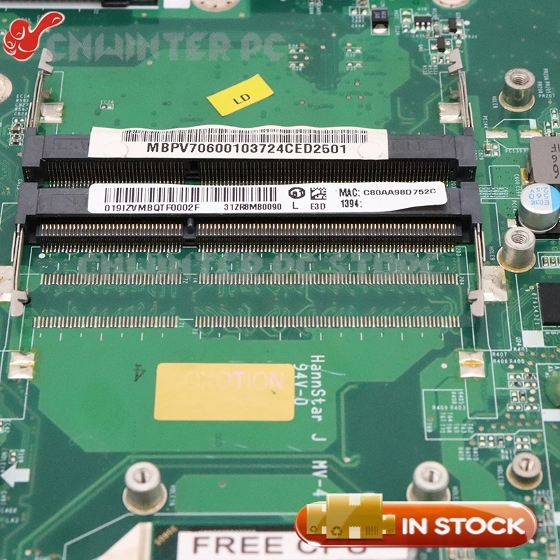 NOKOTION материнская плата для ноутбука acer ASPIRE 5553G MBPV706001 MB. PV706.001 DA0ZR8MB8E0 HD5000 DDR3 Бесплатный процессор полностью протестирован