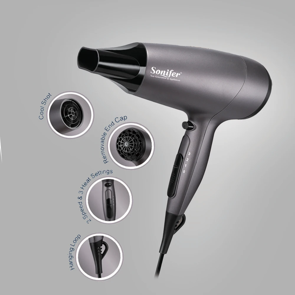 2000 Вт фен бытовой для волос портативный укладки Professional горячий и холодный ветер