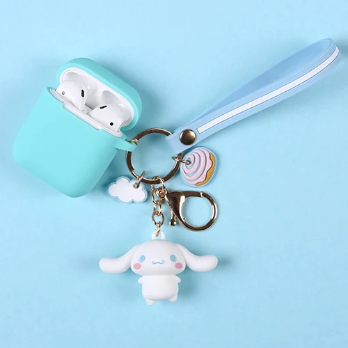 style E Милый мультяшный силиконовый чехол для Apple Airpods, чехол, аксессуары, Bluetooth наушники, защитный чехол, декоративная коробка - Цвет: style E