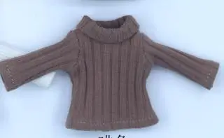 1 shirts brown 1 шт. милые 1/6 Blyth куклы комбинезон футболки для 1/8 BJD, 1/6 BJD, OB11, Muichan/Ixdoll, Holala куклы одежда аксессуары - Цвет: 1 shirts brown
