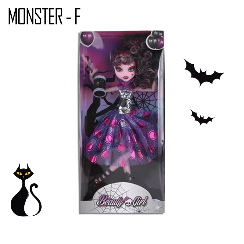 monster - F 1 шт./компл. совместное 28 см Monster Плюшевые игрушки высокое куклы, игрушки для девочек Обучающие куклы bjd кукла Монстр подарок для девочек высокое оригинальная модная Кукла - Цвет: monster - F